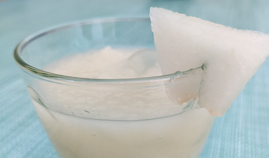 Frullato di cocco e melone